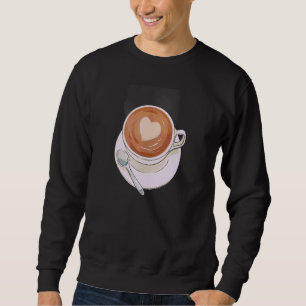 Heart Foam Coffee and Baristas Sweatshirt