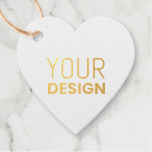 Heart Foil Tag [Avail in Multiple Shapes]