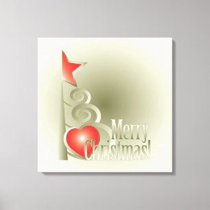 Heart for Christmas Canvas Print