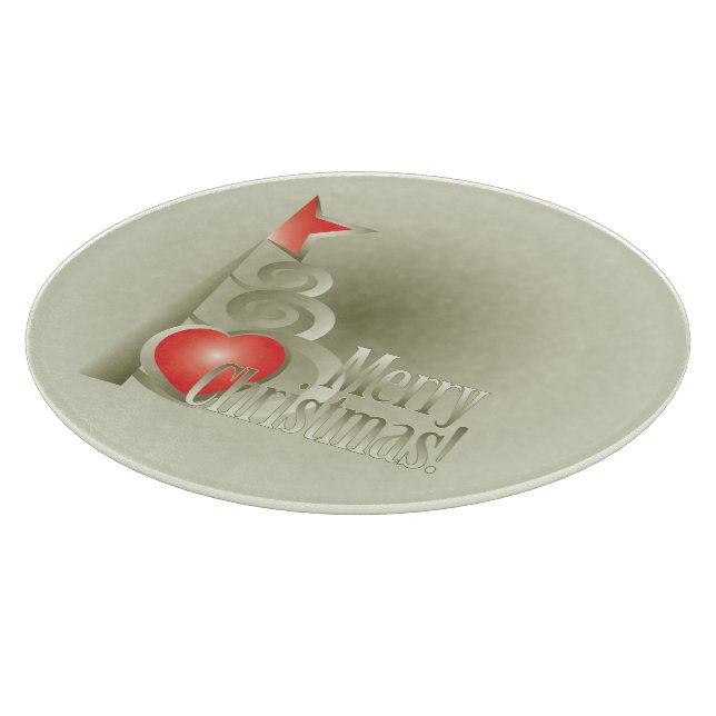 Heart for Christmas Cutting Board (Corner)