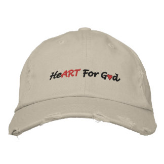 HeART For God Embroidered Hat