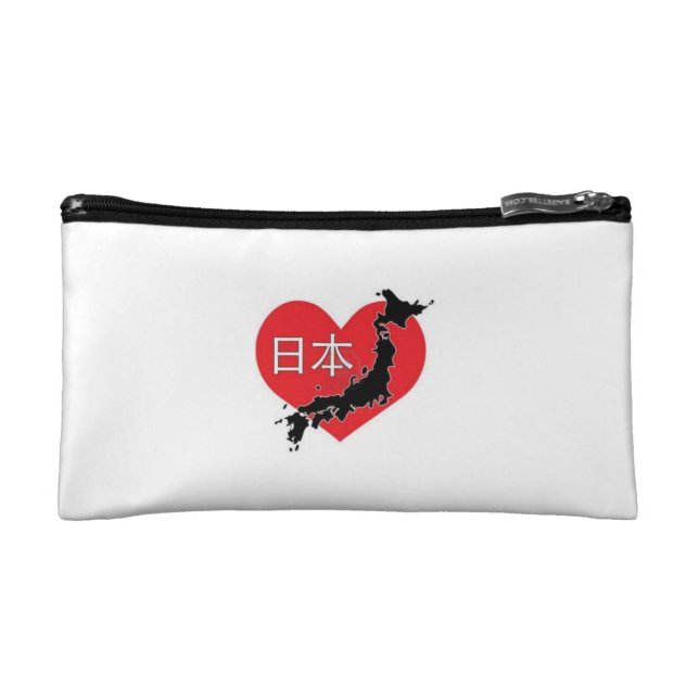 Heart for Japan Cosmetic Bag (Front)