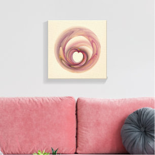 Heart Fractal Canvas Print