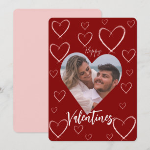 Heart Frame Happy Valentines Day Gift Card