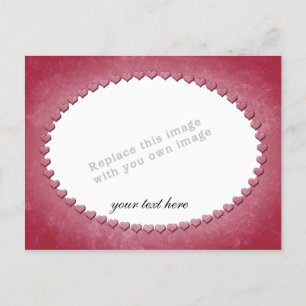 Heart Frame Template Postcard