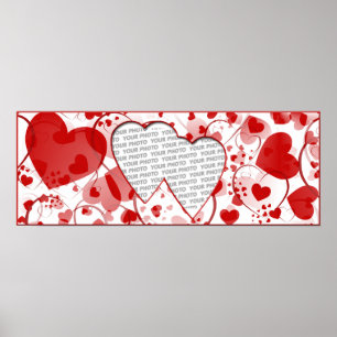 Heart Frames 2 + your photo Poster