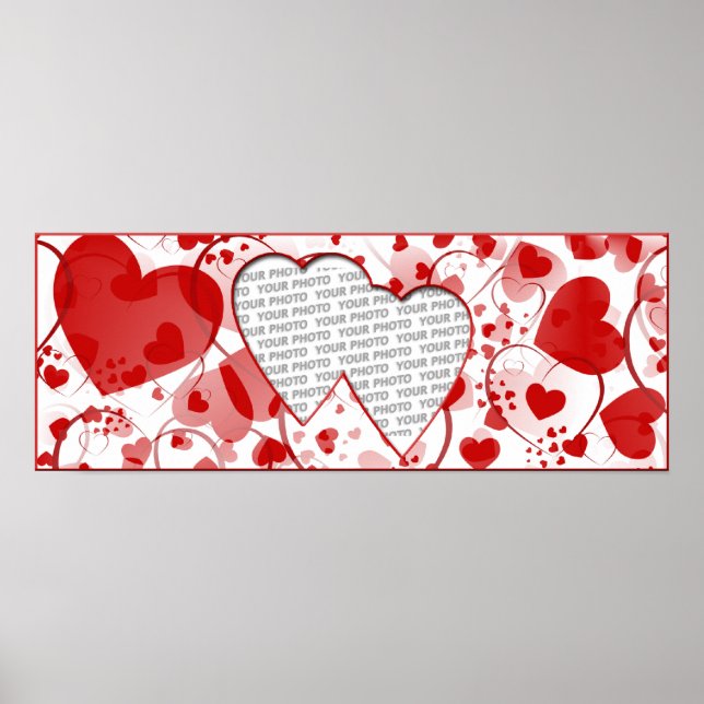 Heart Frames 2 + your photo Poster (Front)
