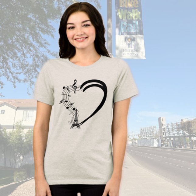  Heart full of flowers & Music Tri-Blend Shirt (Creator Uploaded)