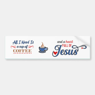 Heart Full Of Jesus Bumper Sticker