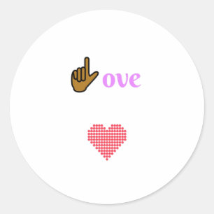 Heart Full of Love Classic Round Sticker