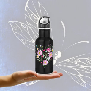 Heart Full of Roses 532 Ml Water Bottle