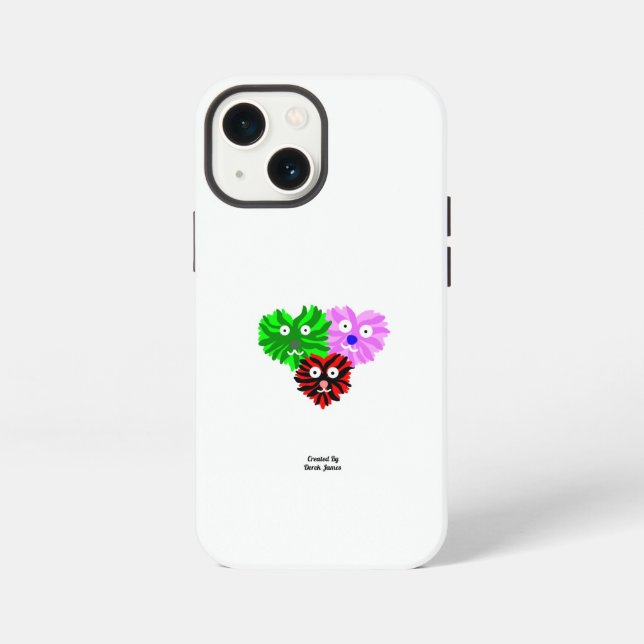 Heart Fuzzies Apple iPhone 13 Mini Case (Back)