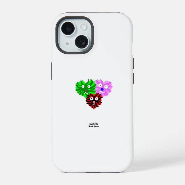 Heart Fuzzies Apple iPhone 15 Case (Back)