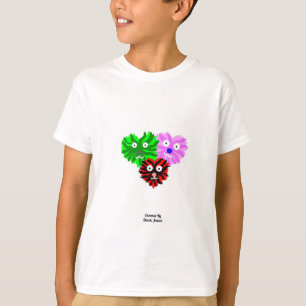 Heart Fuzzies Boys White Basic T Shirt