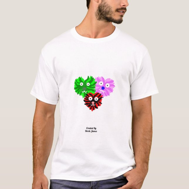 Heart Fuzzies Men's White Basic T Shirt (Front)