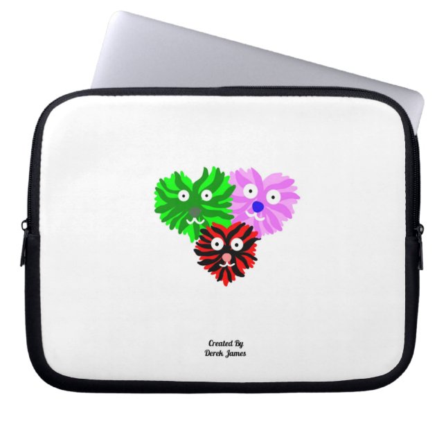 Heart Fuzzies Neoprene Laptop Sleeve (Front)