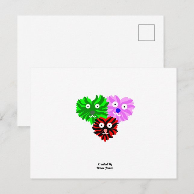Heart Fuzzies Postcard (Front/Back)