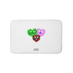 Heart Fuzzies Small Bath Mat