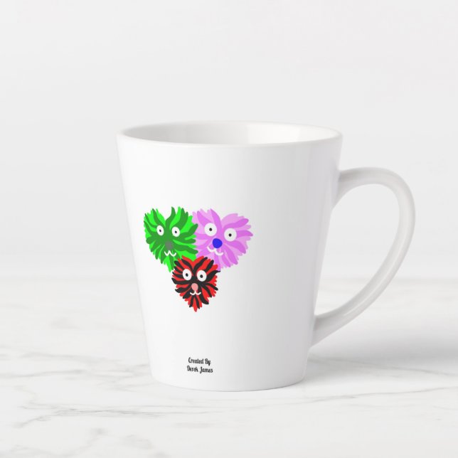 Heart Fuzzies Small Latte Mug (Right)