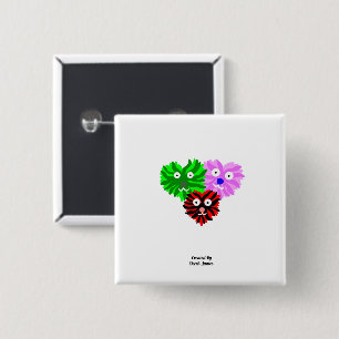 Heart Fuzzies Square Button