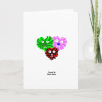 Heart Fuzzies Standard Vertical Greeting Card