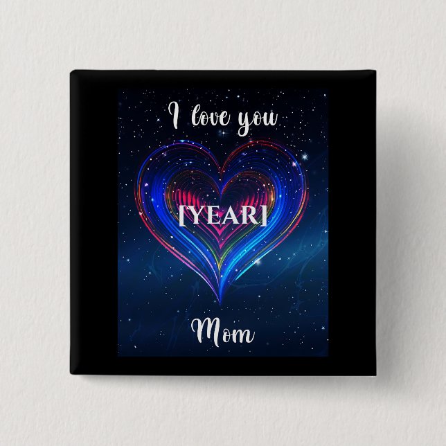 Heart Galaxy Pin / Pin Corazón Galaxia (Front)