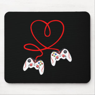 Heart Game Controllers Video Gamers Gaming Valenti Mouse Pad