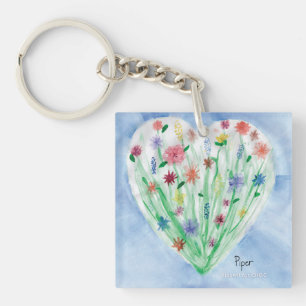 Heart Garden - KidsArt for CHOC Key Ring
