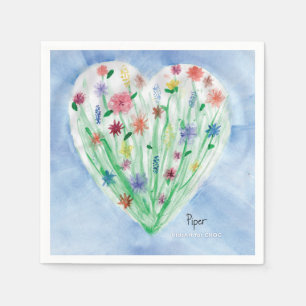Heart Garden - KidsArt for CHOC Napkin