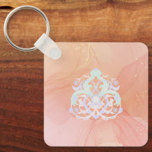 Heart Garden, Romantic Floral Harmony Key Ring