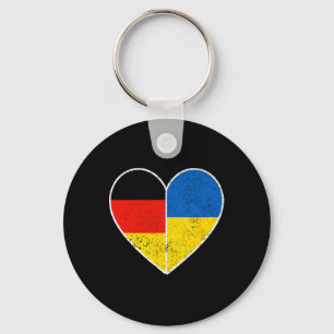 Heart Germany And Ukraine Solidarity Friendship Vi Key Ring