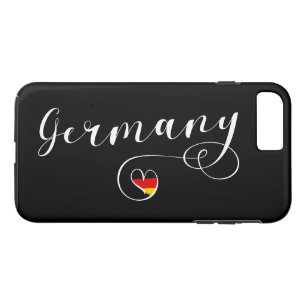 Heart Germany Cell Phone Case, German Flag Case-Mate iPhone Case