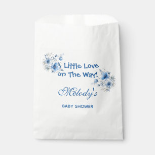 Heart Glasses Teddy Bear Blue Baby Shower Favour Bags