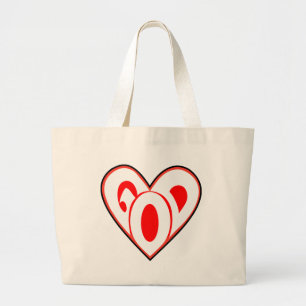 Heart God Large Tote Bag