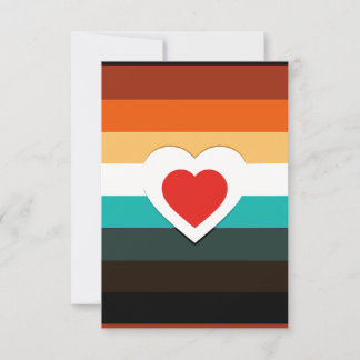 Heart Gradient RSVP Card