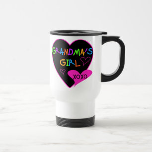 Heart Grandma's Girl T-shirts and Gifts Travel Mug