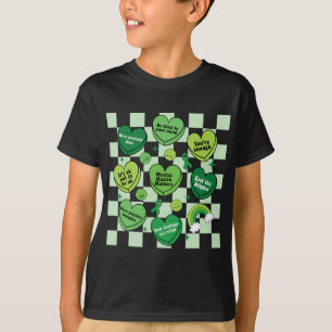 Heart Green Ribbon Mental Health Problems Awarenes T-Shirt