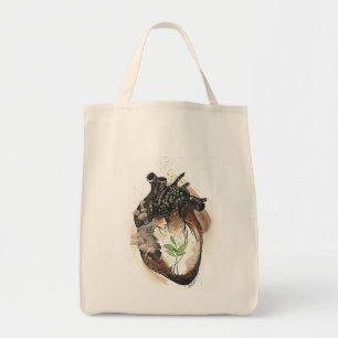 Heart Grocery Tote Bag