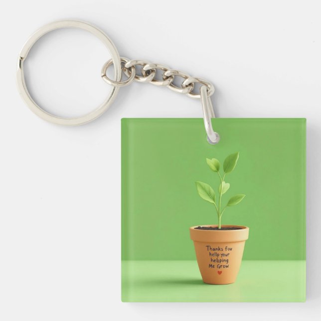 Heart-Grown Teacher Joy Key Ring (Front)