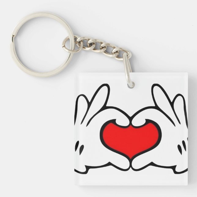 Heart Hand  Key Ring (Front)