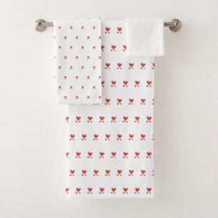 Heart hand towel