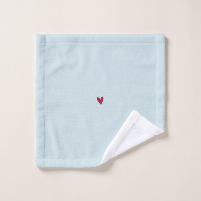 Heart hand towel (Wash Cloth)