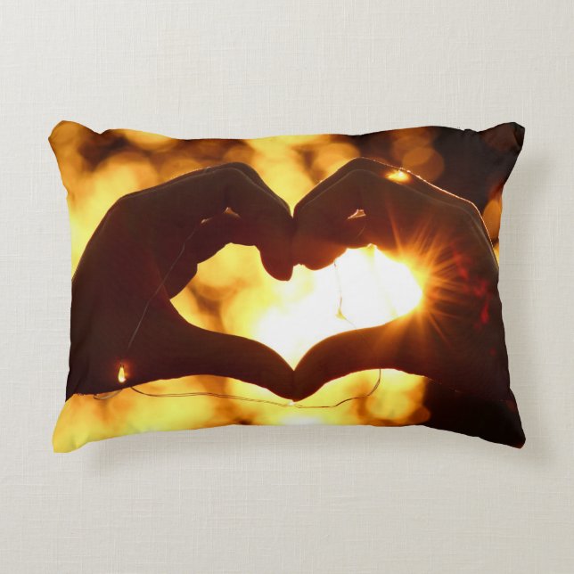 HEART HANDS DECORATIVE CUSHION (Front)
