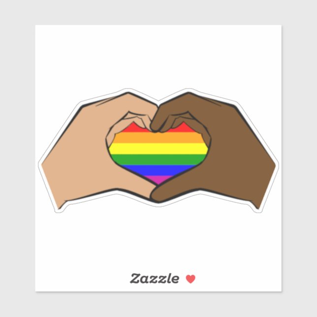 Heart Hands LBGTQ+ Pride (Sheet)