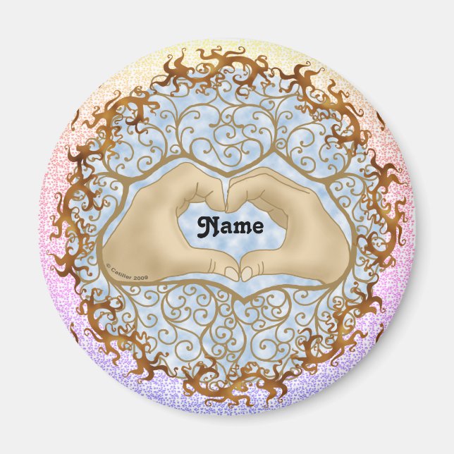 Heart Hands  magnet (Front)