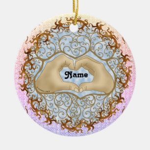 Heart Hands ornament