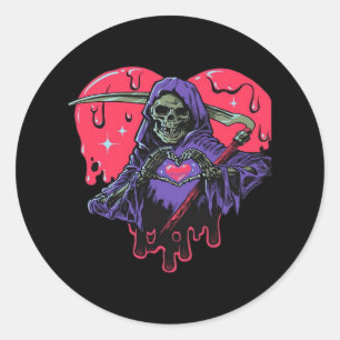 Heart Hands Reaper Classic Classic Round Sticker