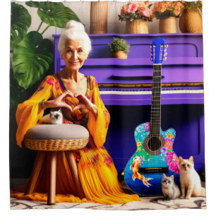 Heart Hands Shower Curtain