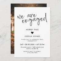 Heart & Handwriting We Are Engaged Photo