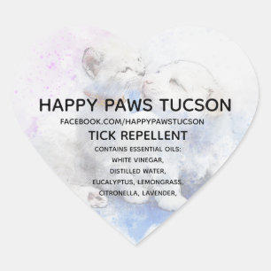 Heart Happy Paws Sticker